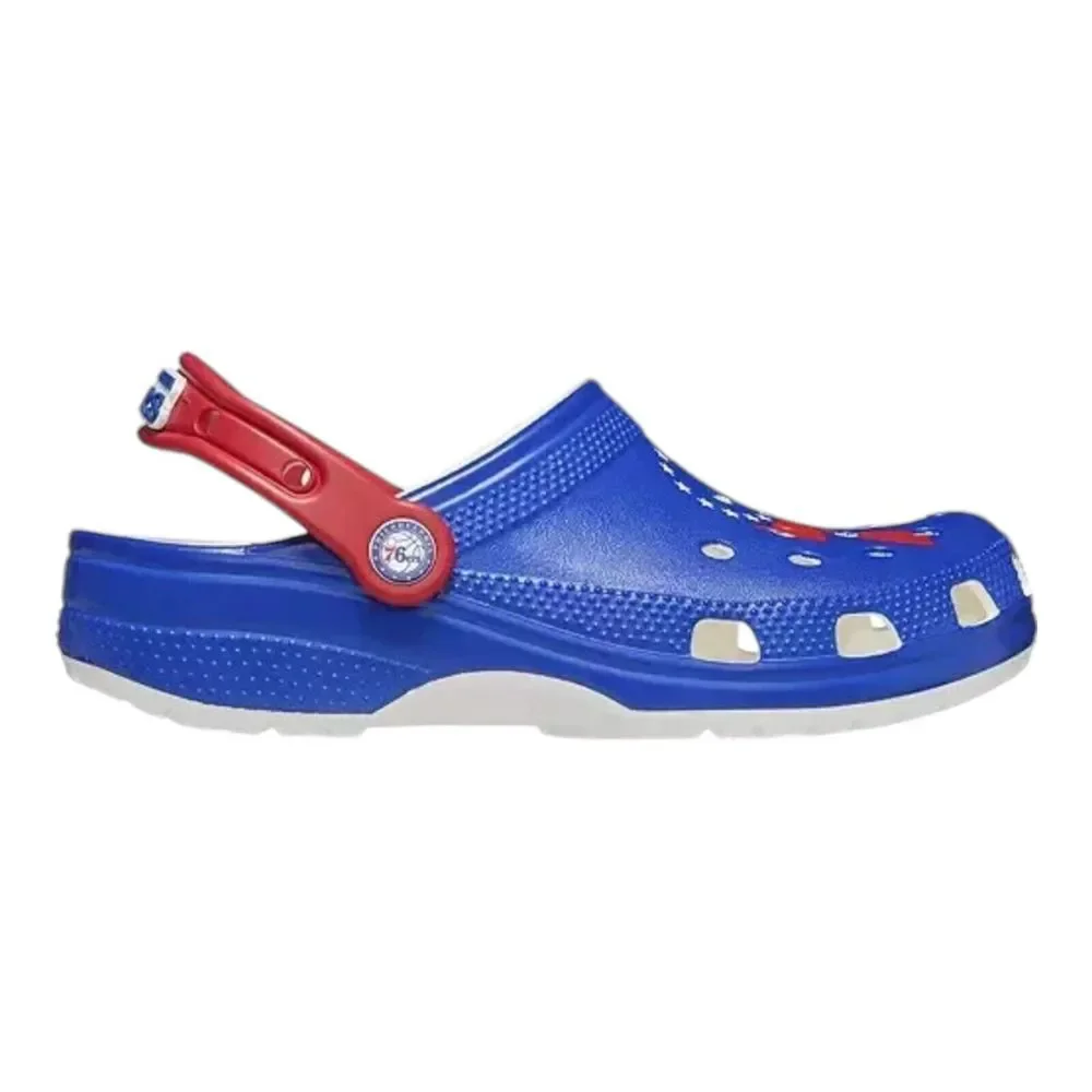 Crocs Classic‎ Clog Philadelphia 76ers NBA Blue Slip On Unisex Men's Size 13